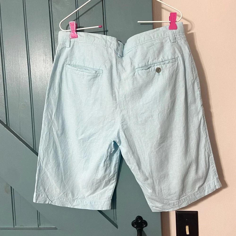 Banana Republic Men's Light Blue Linen Shorts Size 32